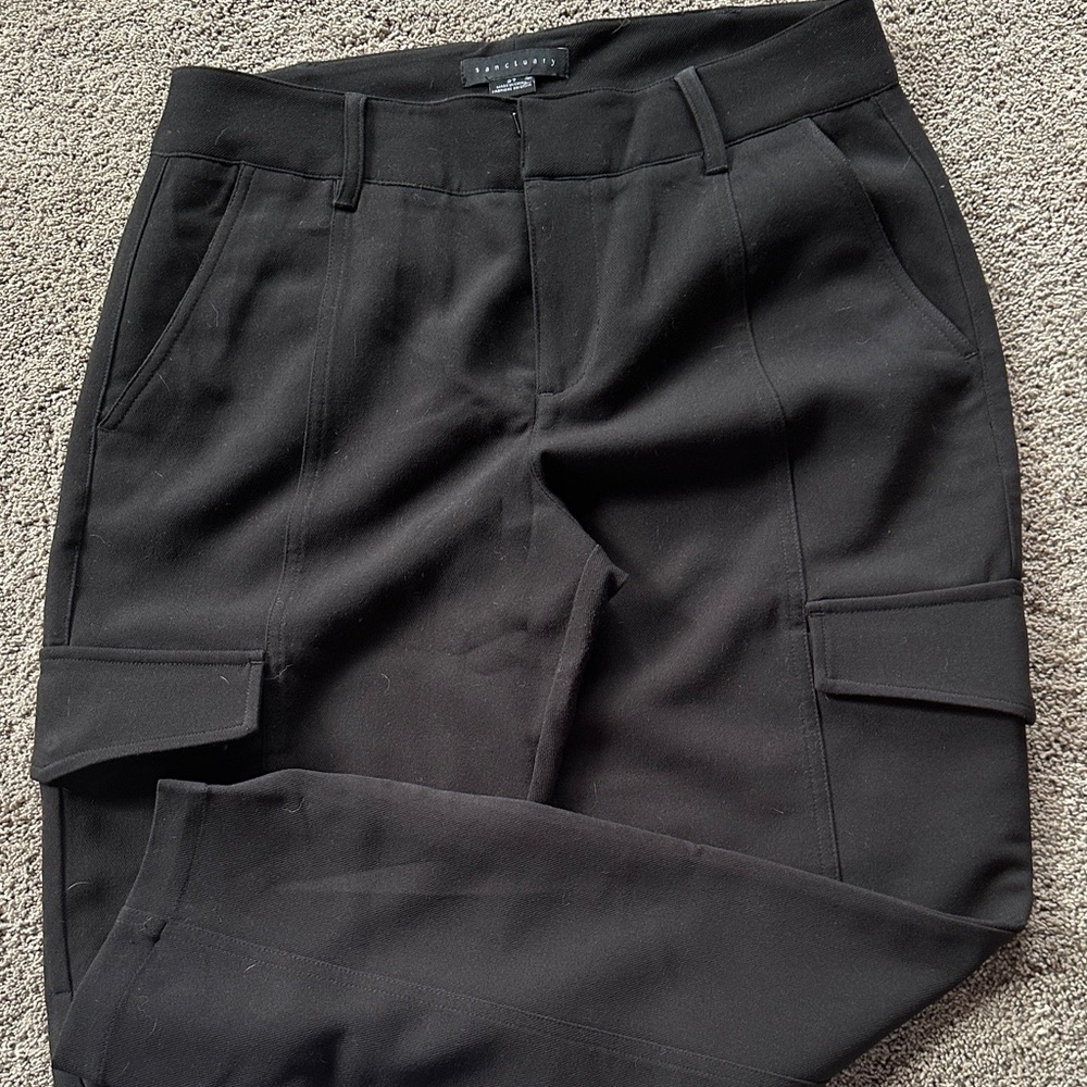 Sanctuary Black Cargo Pants-size 27